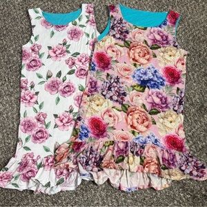 Posh Peanut -  Sleeveless Dresses with Ruffle Hems